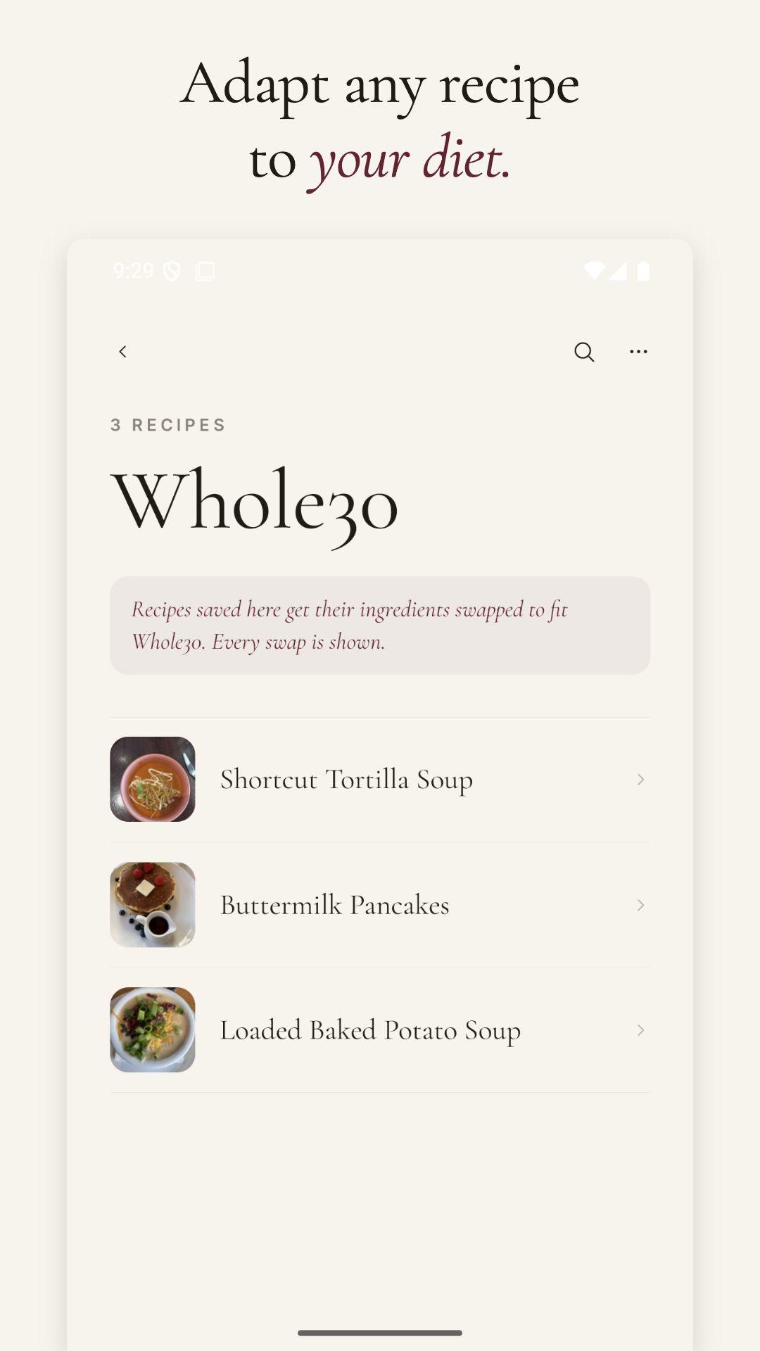 Shio Whole30 dietary cookbook with adapted recipes